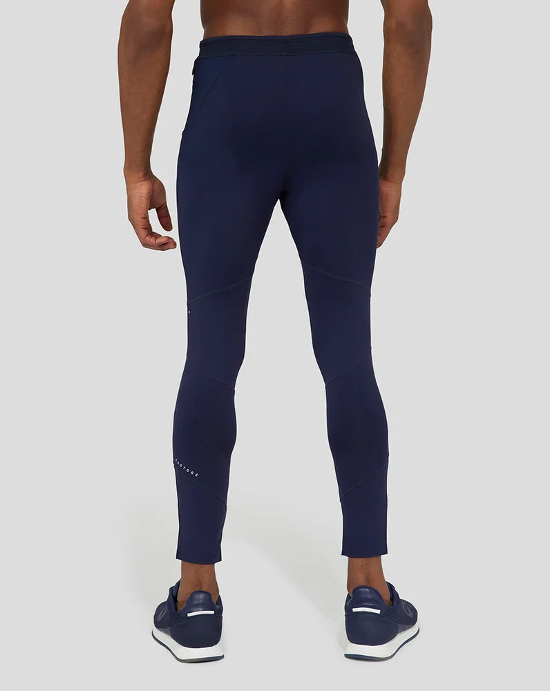 كاستور Anatomic Mesh Mix Panel Training Tights Midnight Navy - Breathable Workout Tights for Men
